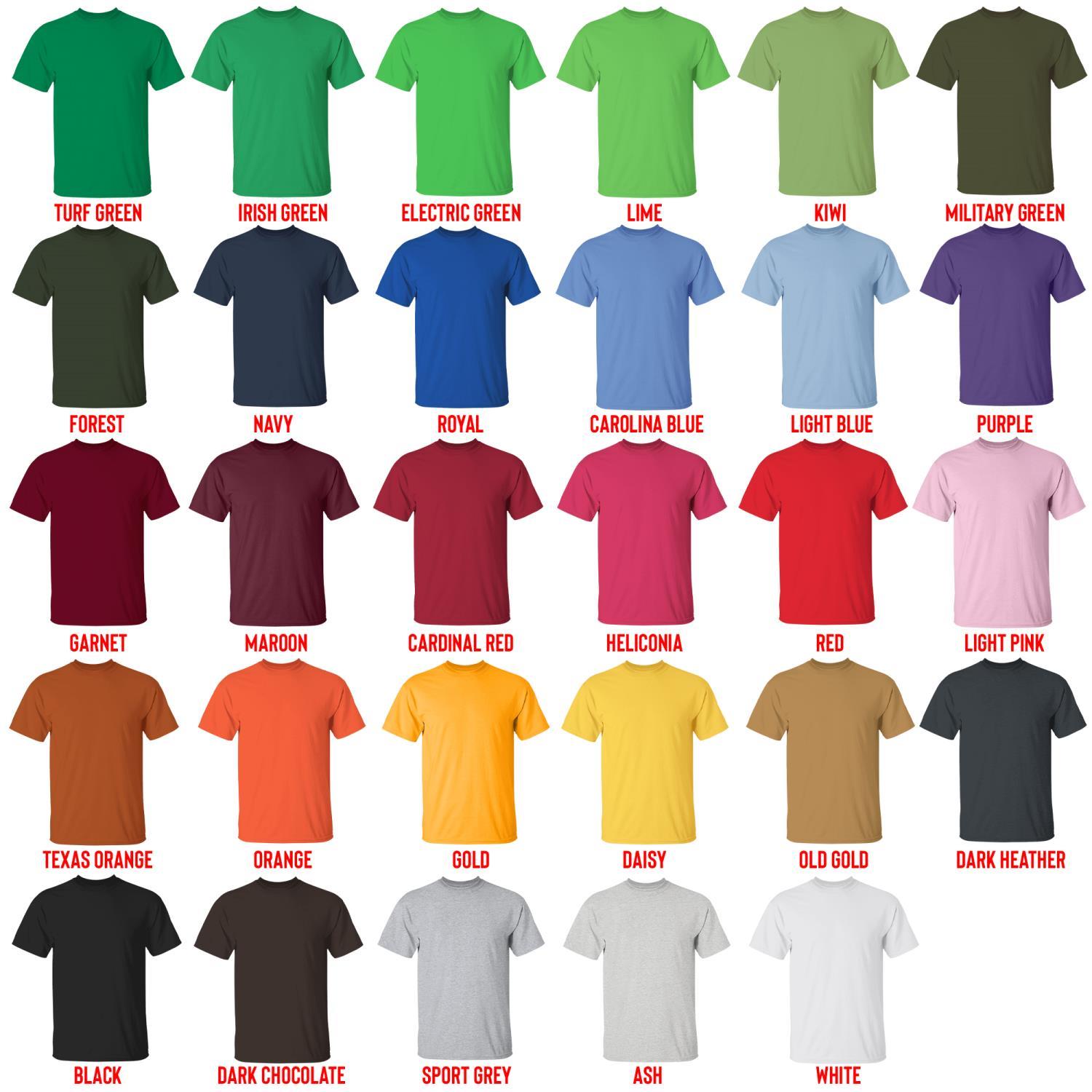 t shirt color chart - Madoka Magica Merch